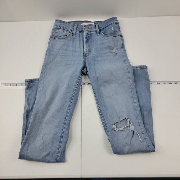Levi's Denim - Levi's 724 high rise straight jeans blue‎ denim 26 womens 3570